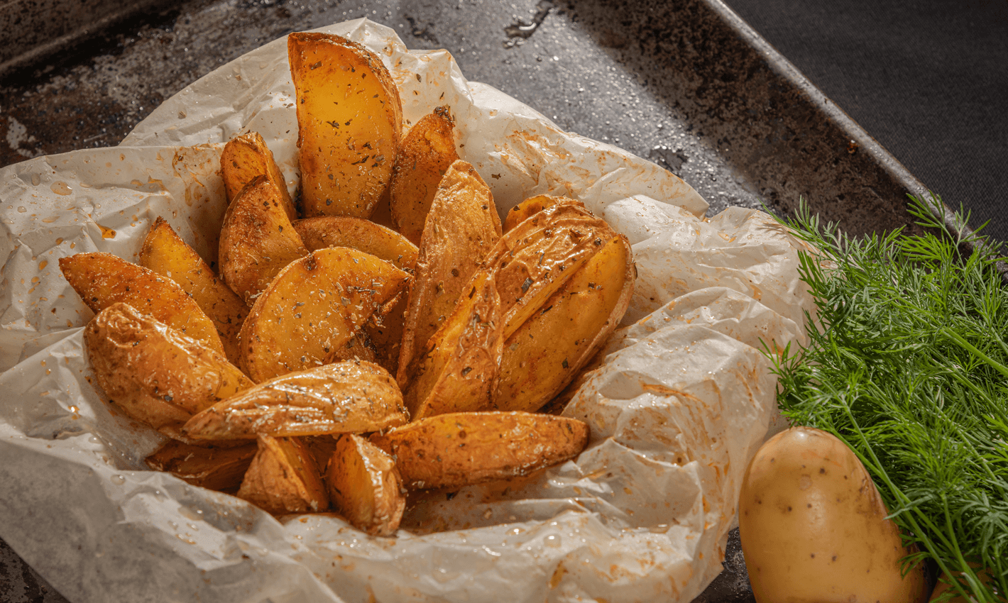 Potatoes au paprika et au thym faites au four